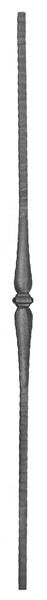 (#QC-601) Forged Chateau Hammered Picket Baluster / Spindles