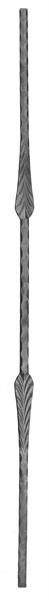 (#QC-502) Forged Provincial Hammered baluster / Spindle