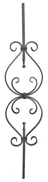 (QC-802) Forged Scroll Picket / baluster-2 center curl sets