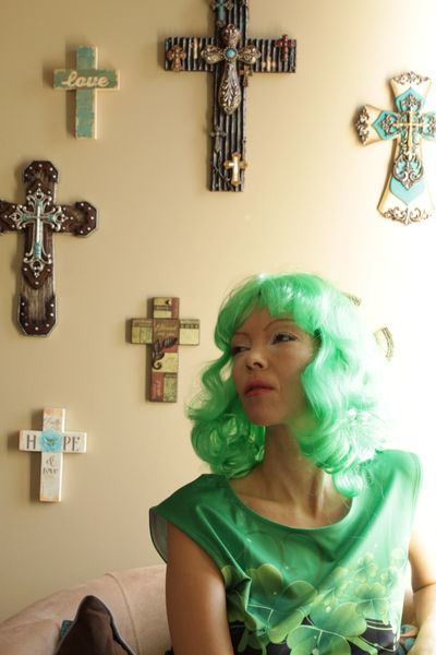 Wig - Green, sexy Irish, St.Patrick's Day, leprechaun.