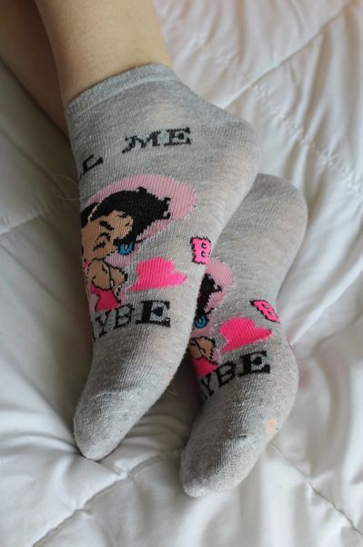 Well Worn Betty Boop Used Socks