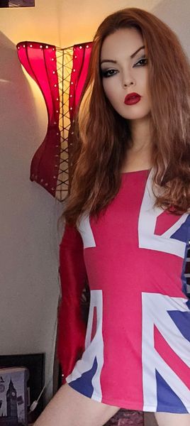 Red White Blue Patriotic British Union Jack Dress