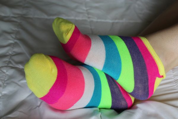 Well Worn Multi-Colored Ankle Socks