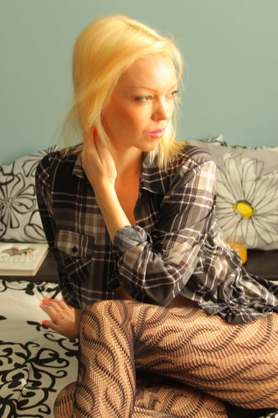 Well Worn Black Patterned Pantyhose