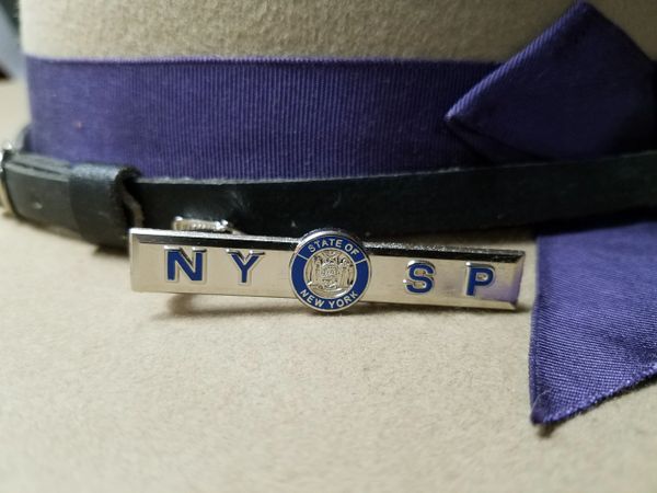 New York State Police NYSP Tie Clasp with alligator clip