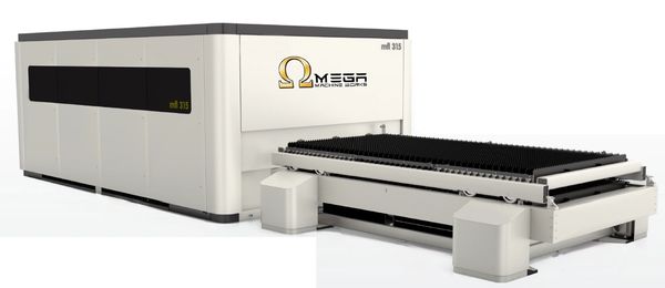 OMEGA MFL Series CNC fiber laser cutting machinery.