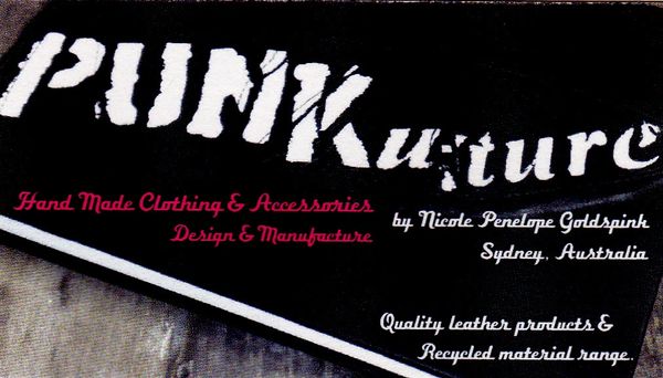 PUNKuture Leather Sydney  business card