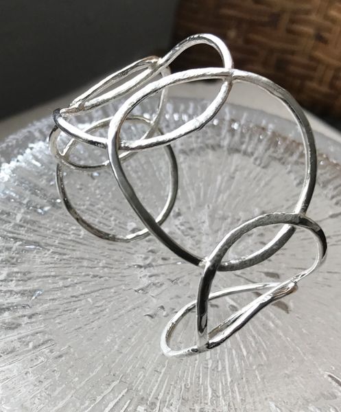 Snow Circle Silver Braclet