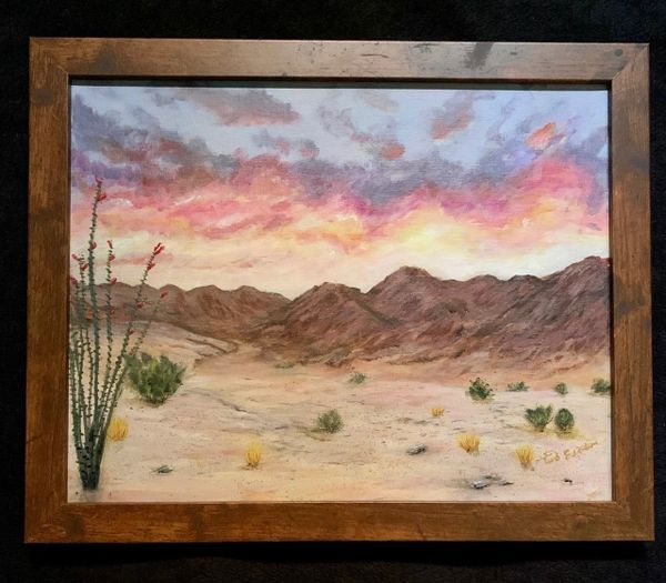 Take a hike: Desert Sunset Original Painting