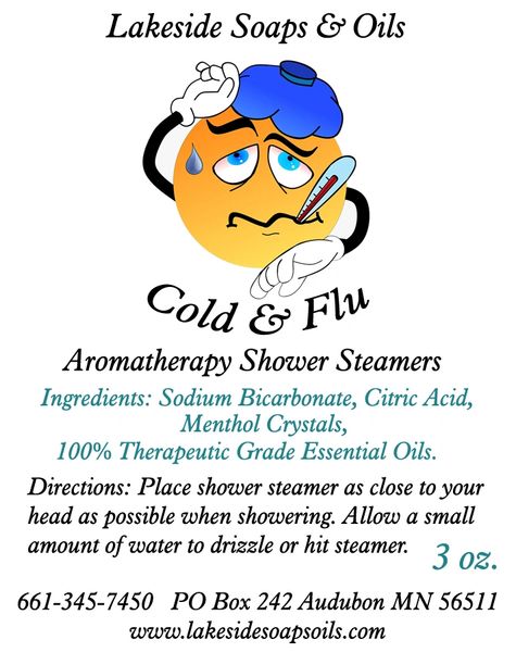 Cold & Flu Aromatherapy Shower Steamers