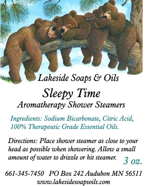 Sleepy Time Aromtherapy Shower Steamers