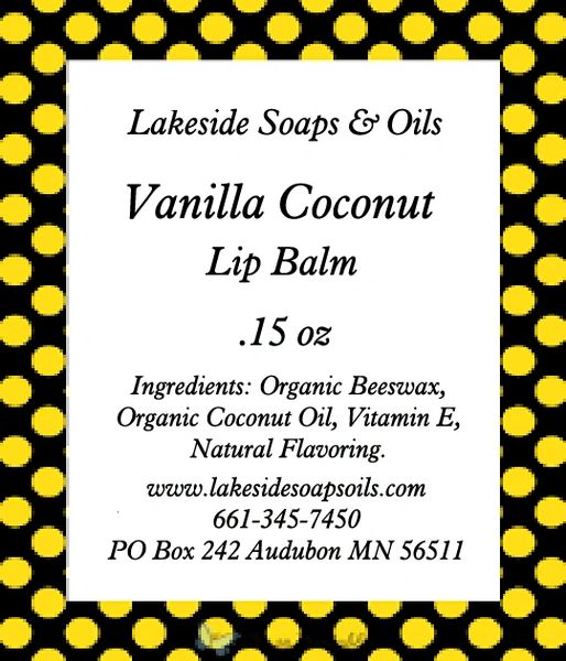 Vanilla Coconut Lip Balm