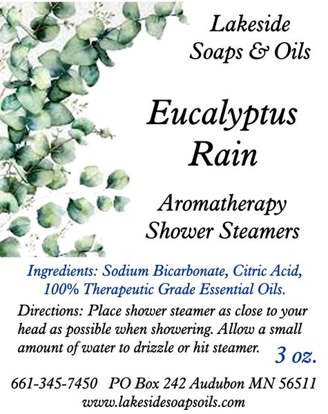 Eucalyptus Rain Shower Steamer