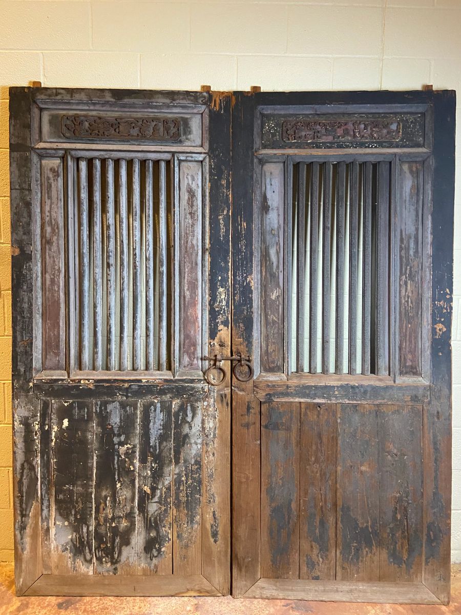 Weathered vintage exterior doors