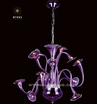 Murano glass chandelier lighting