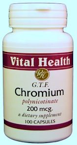 Chromium Polynicotinate GTF 100 caps