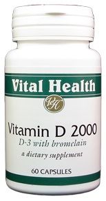 Vitamin D3 2,000 IU 60 caps