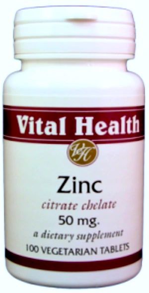 Zinc 50mg Citrate 100 tabs