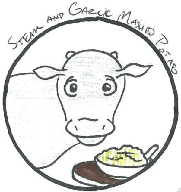 steak and mashed potatoes coloring pages