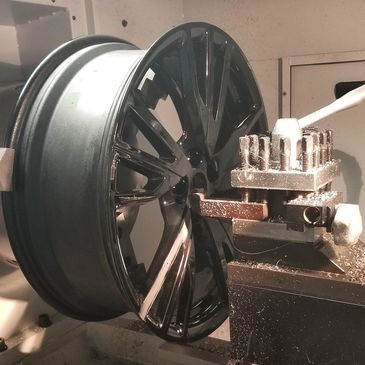 Curbed Rim Wheel Repair Miami by Ubreakwheelfix cracked bent damaged pot hole CNC machining Tesla