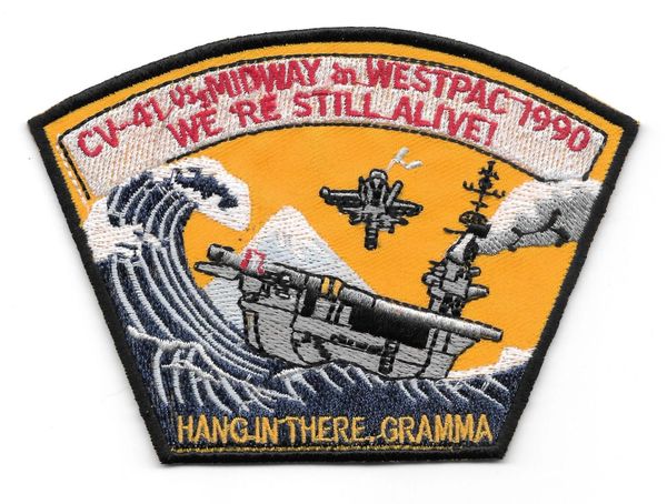 USS Midway CV-41 Westpac 1990 Cruise patch