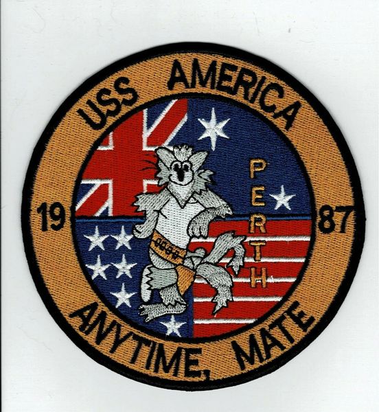 USS America CV-66 "Any Time Mate - 1987" F-14 Tomcat patch