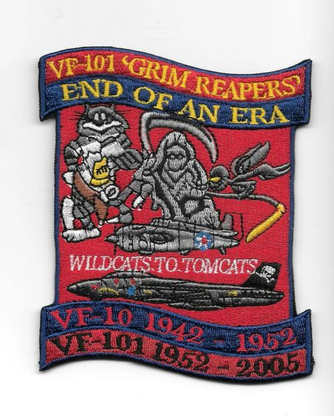 F-14 Tomcat VF-101 Grim Reapers "End Of An Era" patch