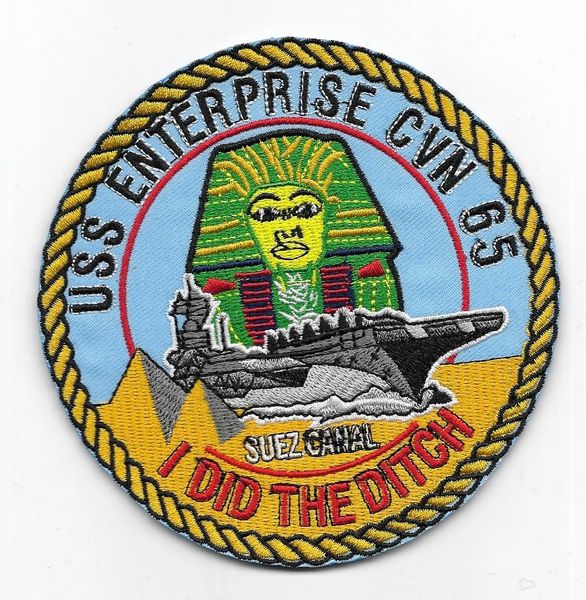 USS Enterprise CVN-65 "I Did The Ditch" patch