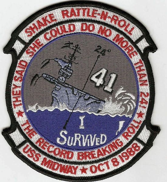 USS Midway CV-41 "Shake, Rattle & Roll" patch