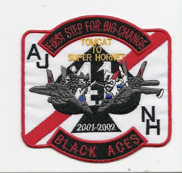 VF-41 "Black Aces" Tomcat To Super Hornet patch