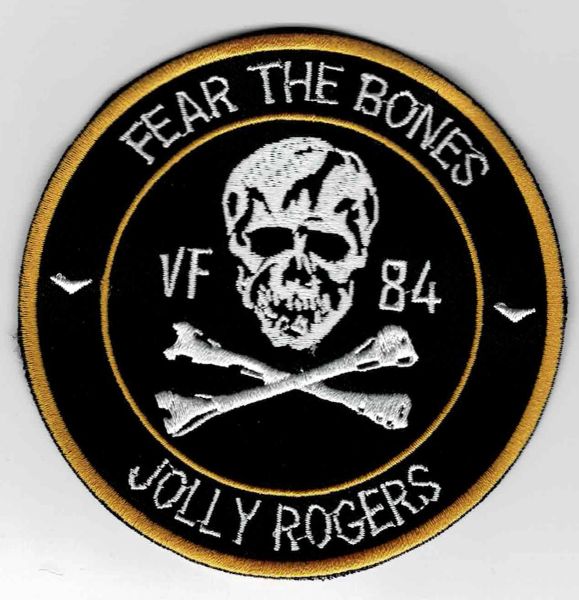 US Navy VF-84 Jolly Rogers "Fear The Bones" Squadron patch.