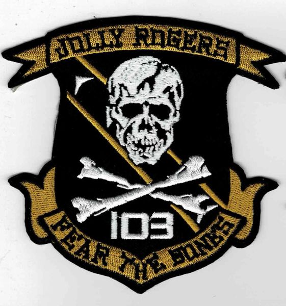 US Navy VF-103 Jolly Rogers "Fear The Bones" Squadron patch.