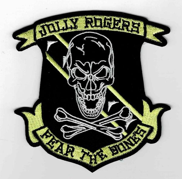US Navy Jolly Rogers "Fear The Bones" Squadron patch.