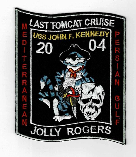 USS John F. Kennedy CVN-79 Jolly Rogers Last Tomcat Cruise patch.