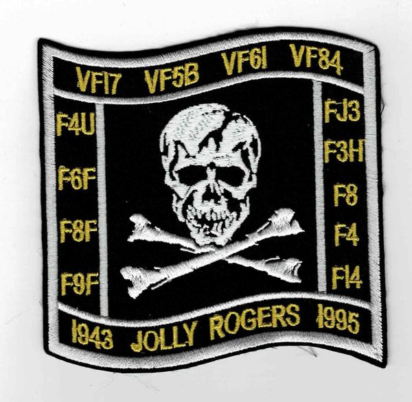 US Navy Jolly Rogers "1943 - 1995" Squadron patch.