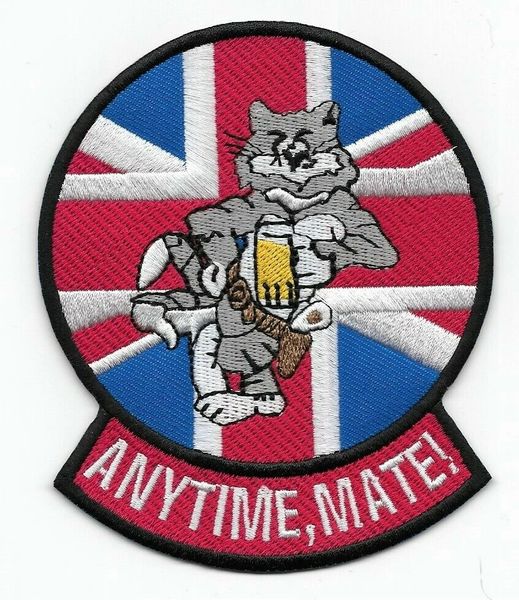 F-14 Tomcat "Anytime, Mate!" patch.