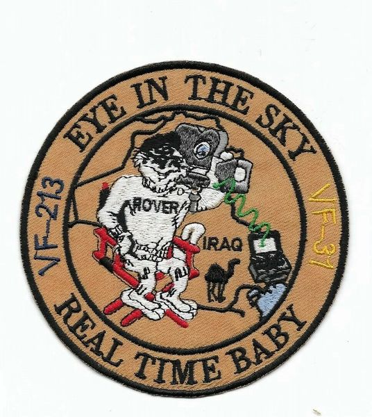 F-14 Tomcat "Eye In The Sky - Real Time Baby" patch.