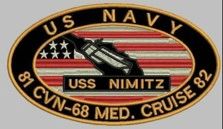 Nimitz Med Cruise 81 - 82 Patch