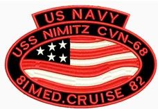 Nimitz Med Cruise 81 - 82 Patch Style 2 .