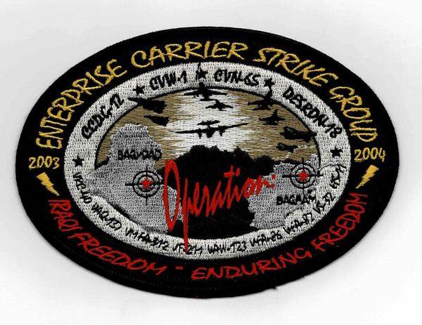 USS Enterprise CVN-65 Carrier Strike Group patch.