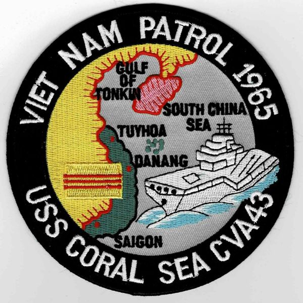 USS Coral Sea CVA-43 Viet Nam Patrol 1965 patch.