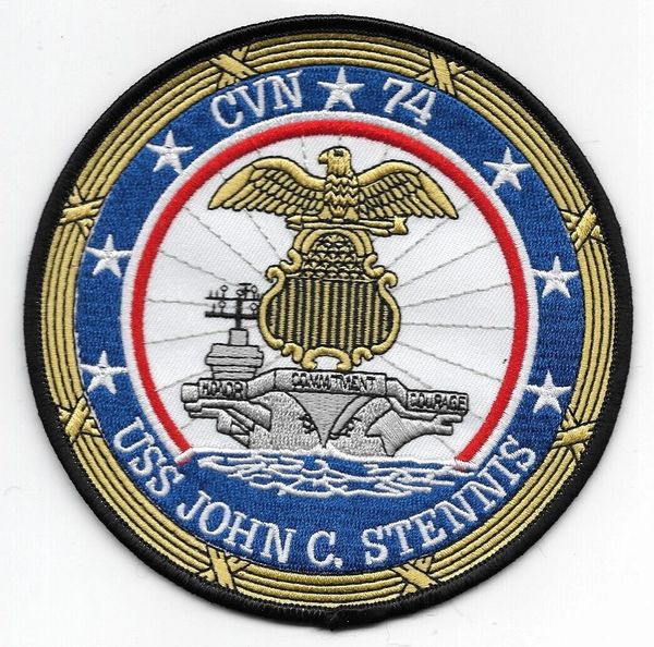 USS John C. Stennis CVN-74 patch.