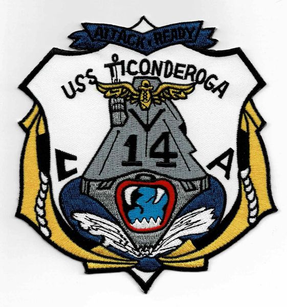 USS Ticonderoga CVA-14 patch.