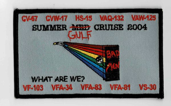 USS John F. Kennedy CV-67 "Summer Gulf Cruise 2004" patch.