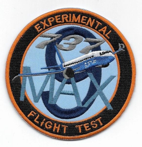 Boeing Company 737-9 Max Experimental Flight Test Patch.