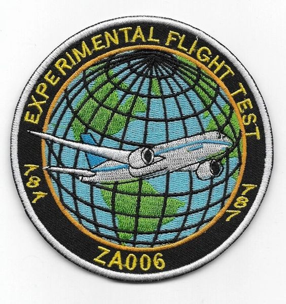 Boeing Company 787 Flight Test Patch.