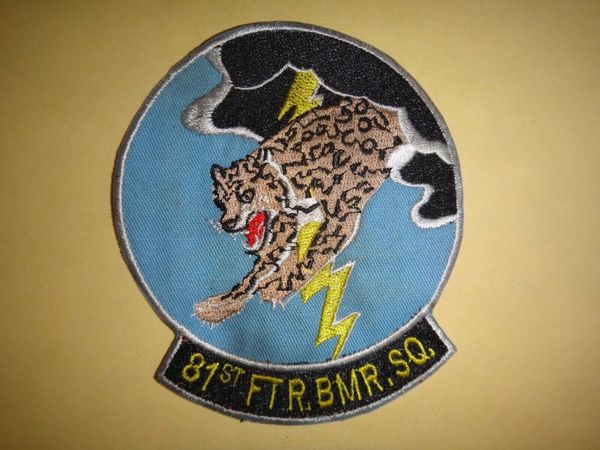 US Air Force 81st FIGHTER BOMBER SQUADRON Circa 1950's Patch.