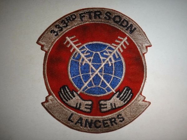 Vietnam War US Air Force 333rd Fighter Squadron LANCERS Patch.