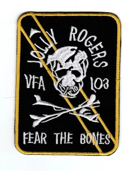 US Navy VFA-103 Jolly Rogers "Fear The Bones" patch.