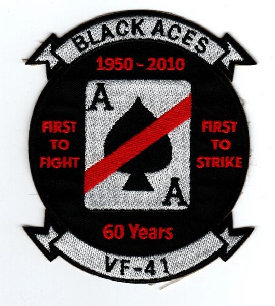 VF-41 Black Aces "1950 to 2010 - 60 Years" patch.